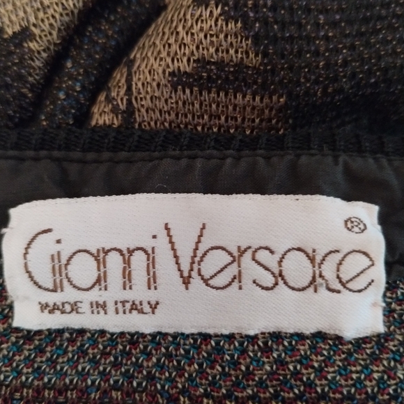 Vintage Gianni VERSACE Jungle Animal Print Top - Size Large - Picture 6 of 11